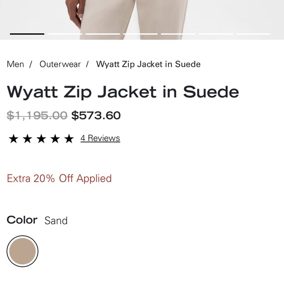 THEORY***Wyatt Zip SUEDE Jacket***Medium $1195 NWT - Picture 11 of 11